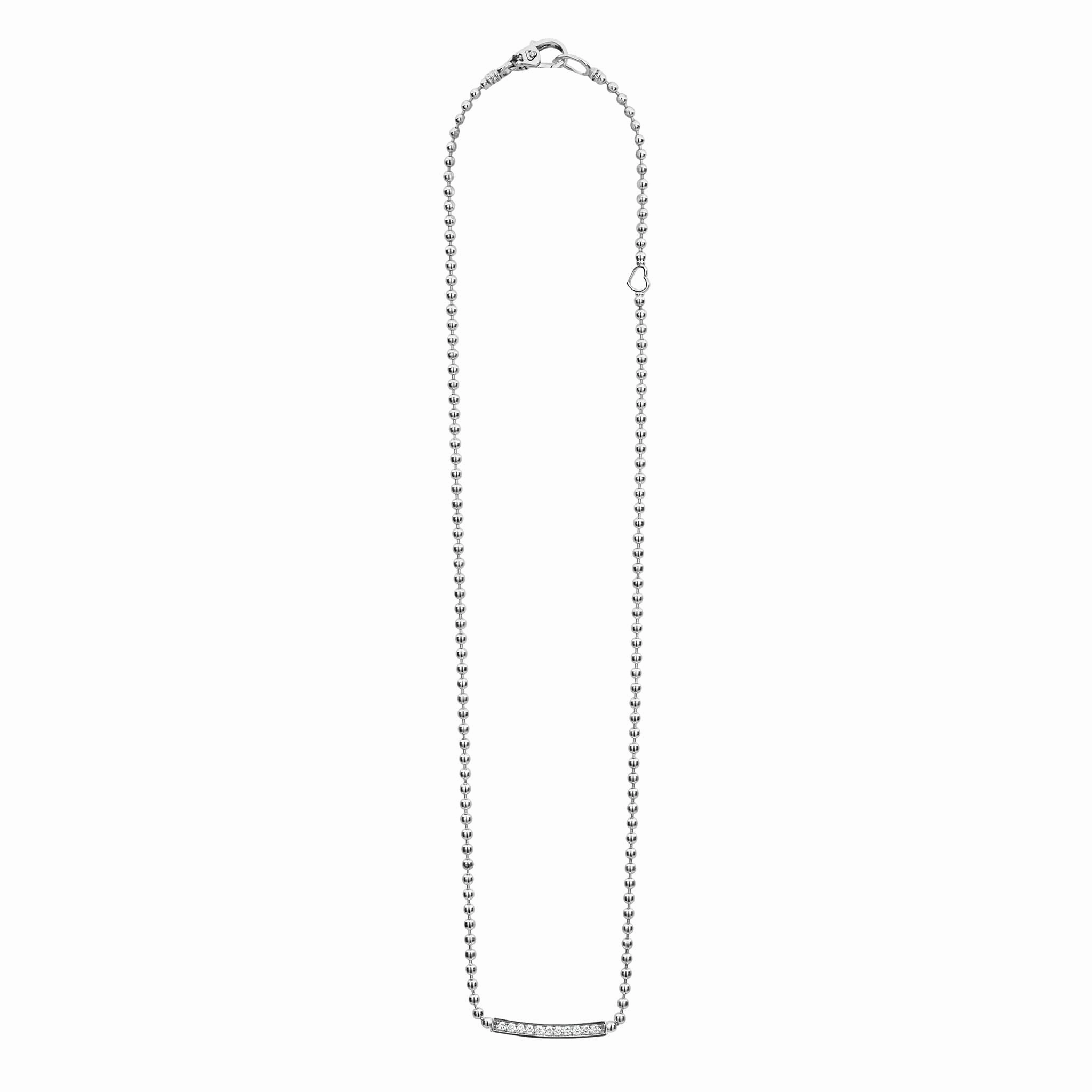 Caviar Spark Small Station Diamond Beaded Necklace