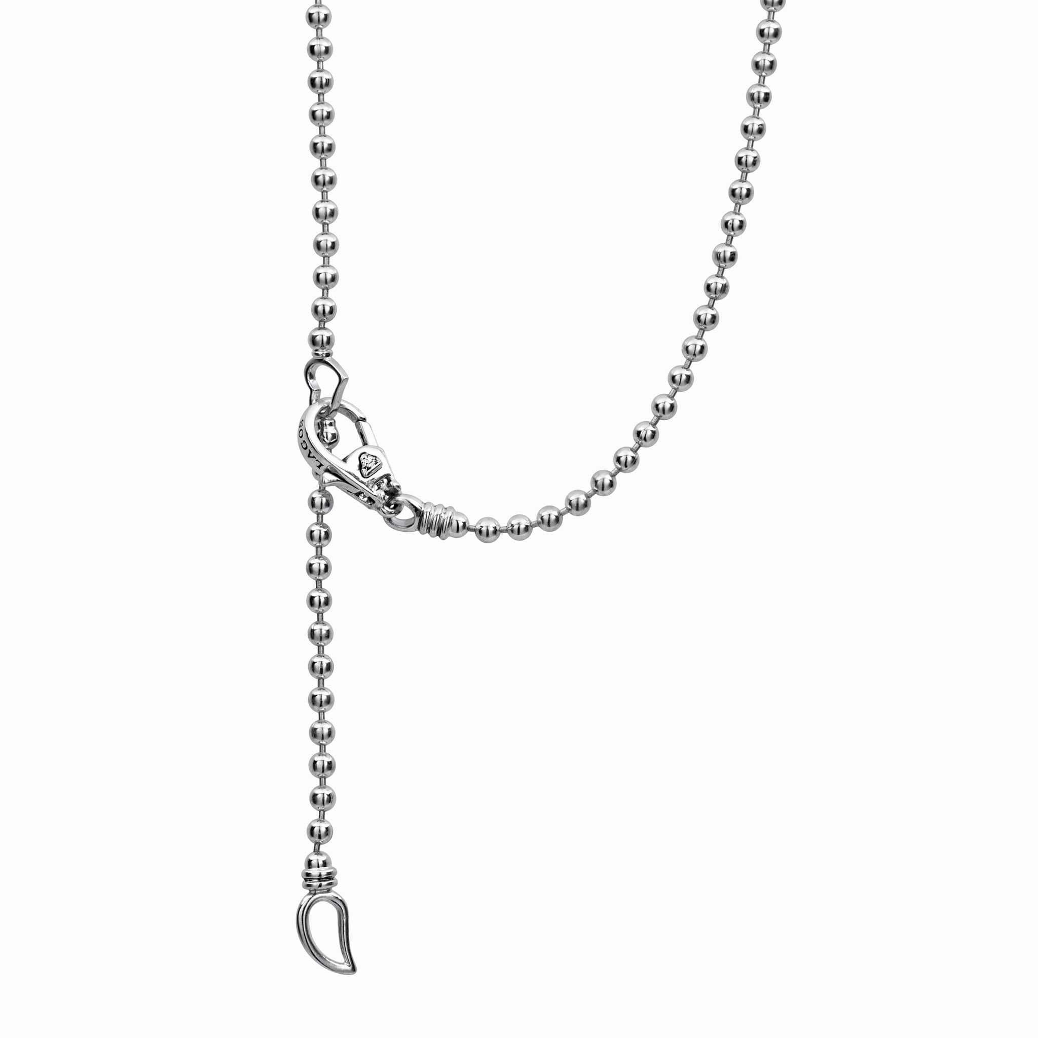 Caviar Spark Small Station Diamond Beaded Necklace