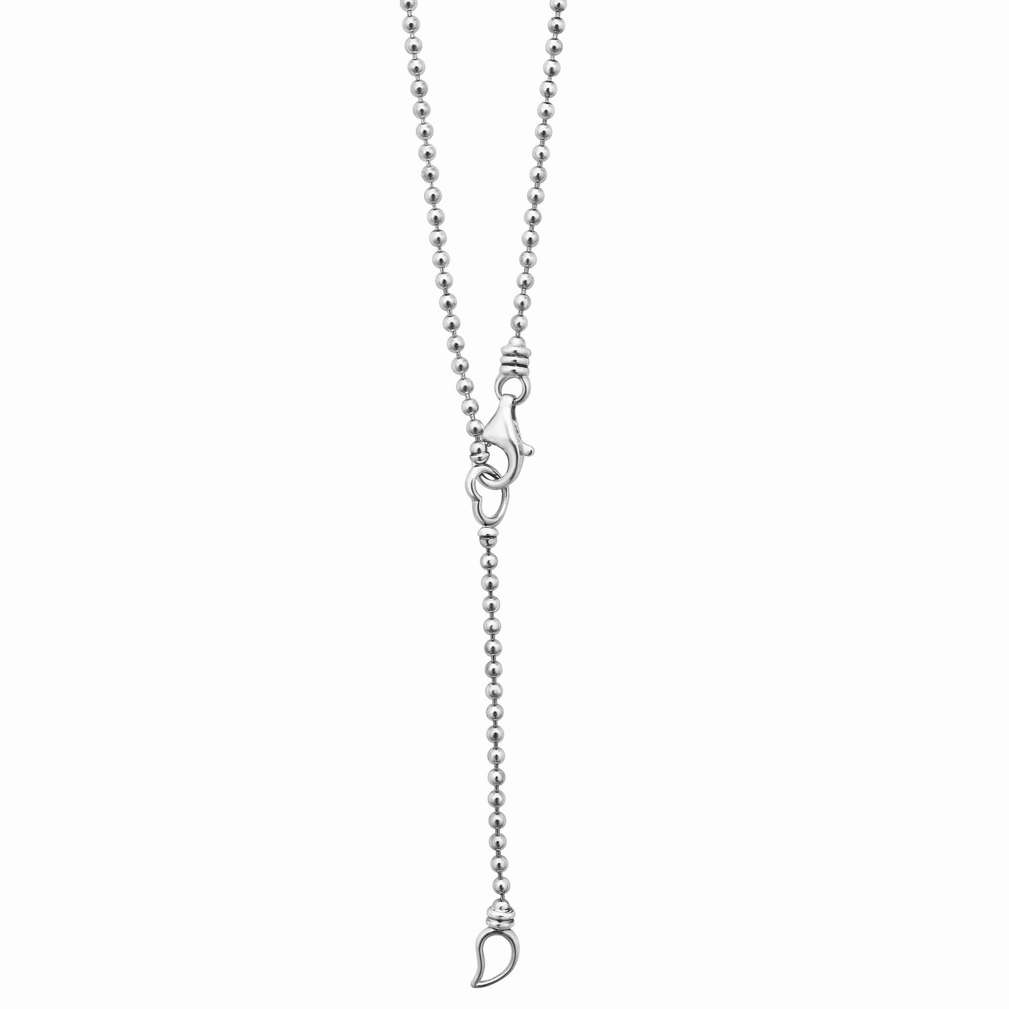 Caviar Spark Wave Diamond Pendant Necklace
