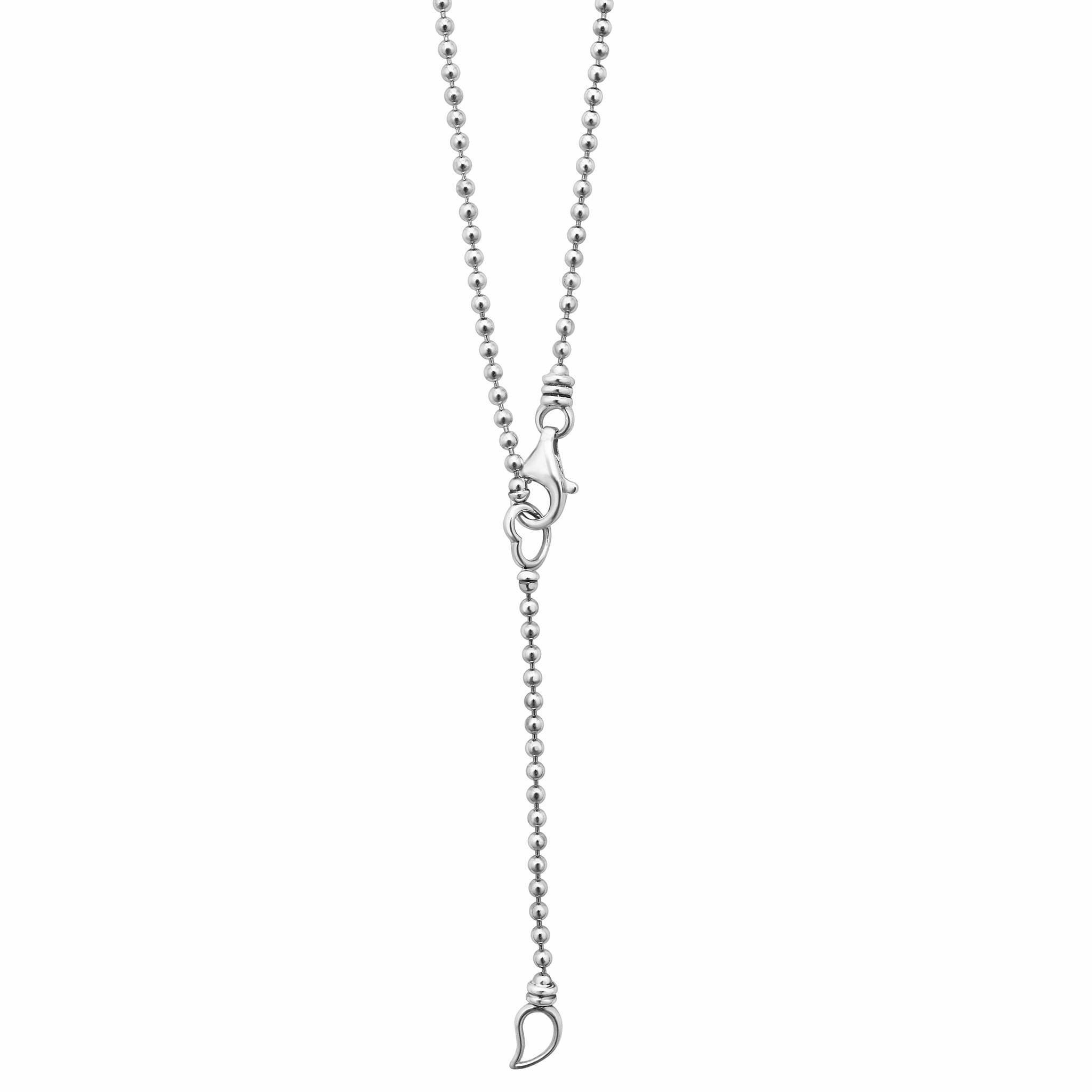 Caviar Spark Wave Diamond Pendant Necklace