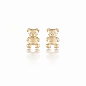 Child's Bear Stud Earrings
