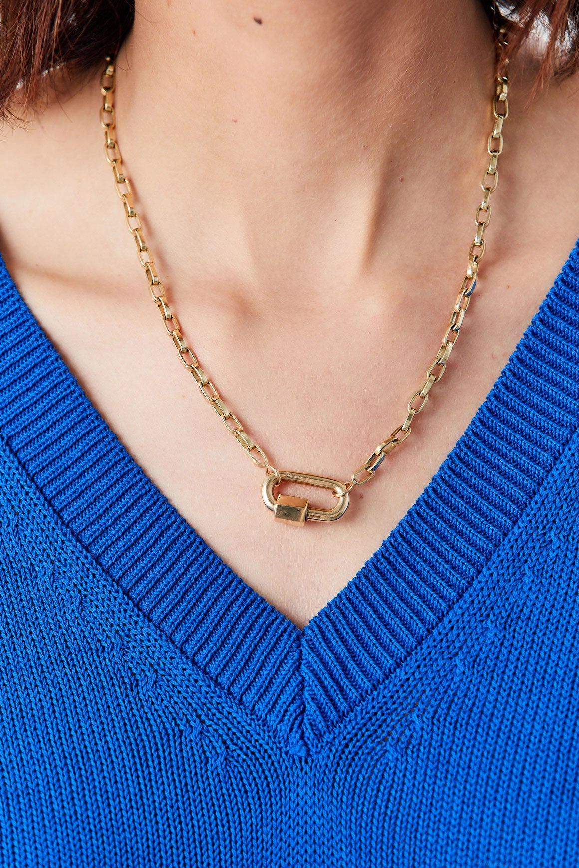 Chubby Medium Lock, Yellow Gold