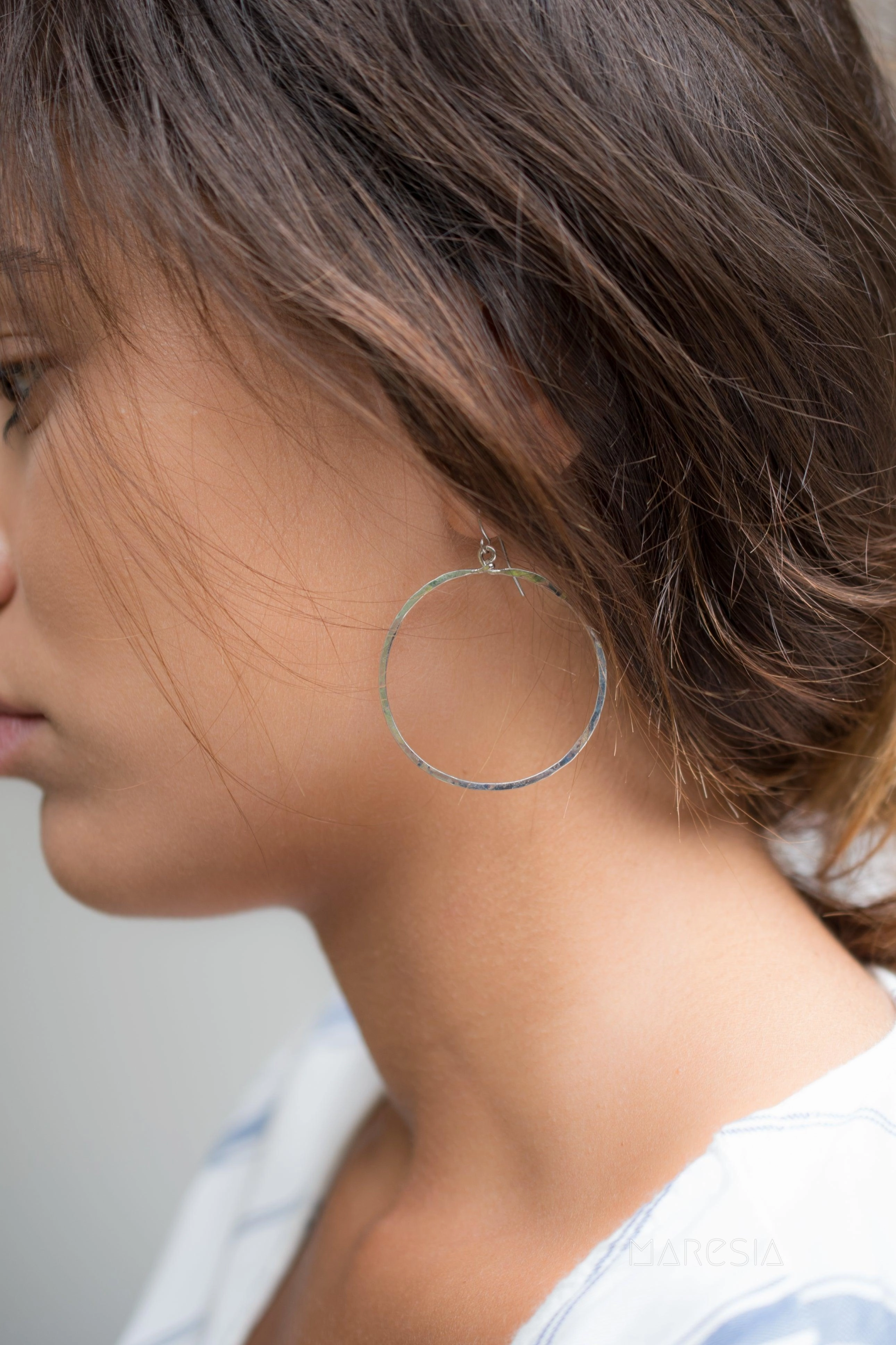 Circle Earrings ~Gold Plated or Silver Plated ~ SME001