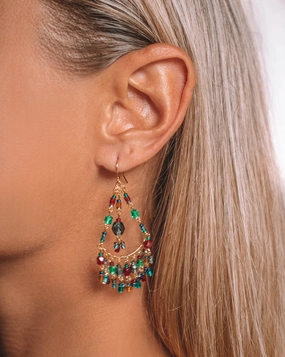 Cleide Chandelier Earrings ~Gold Plated ~ SME045