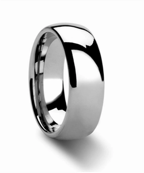 Cobalt Chrome Kobold 8mm Domed Wedding Band