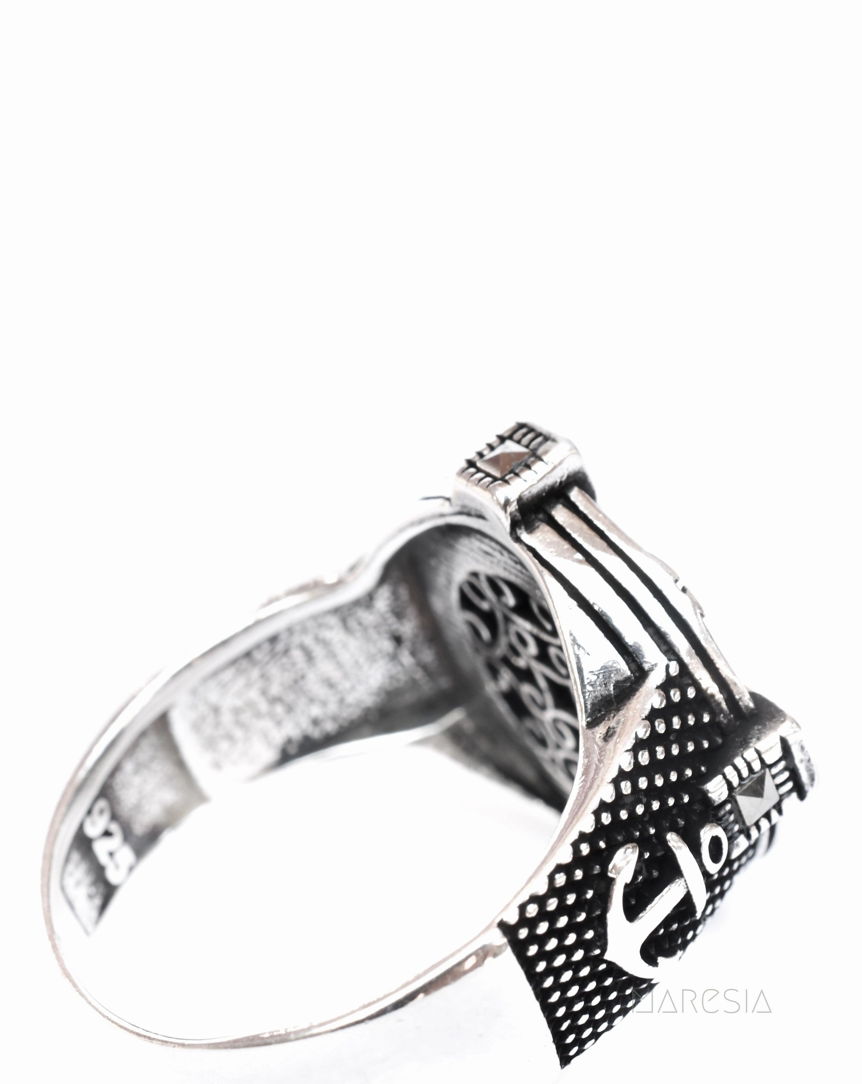 Compass Men's Ring ~ Sterling Silver 925 ~