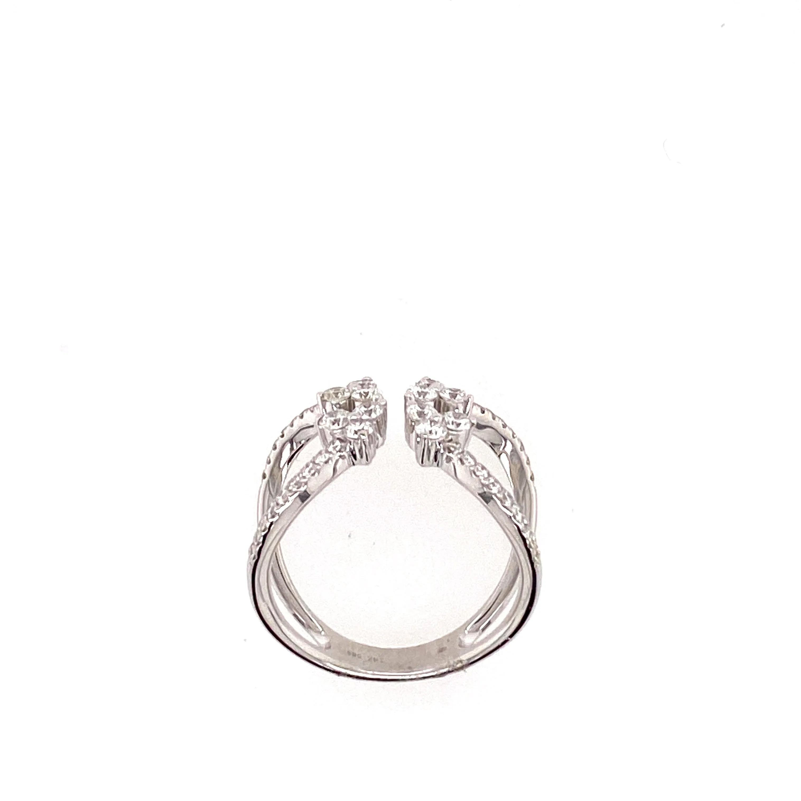 contemporary diamond fashion ring