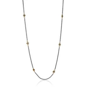 Contrast Champagne Diamond Necklace