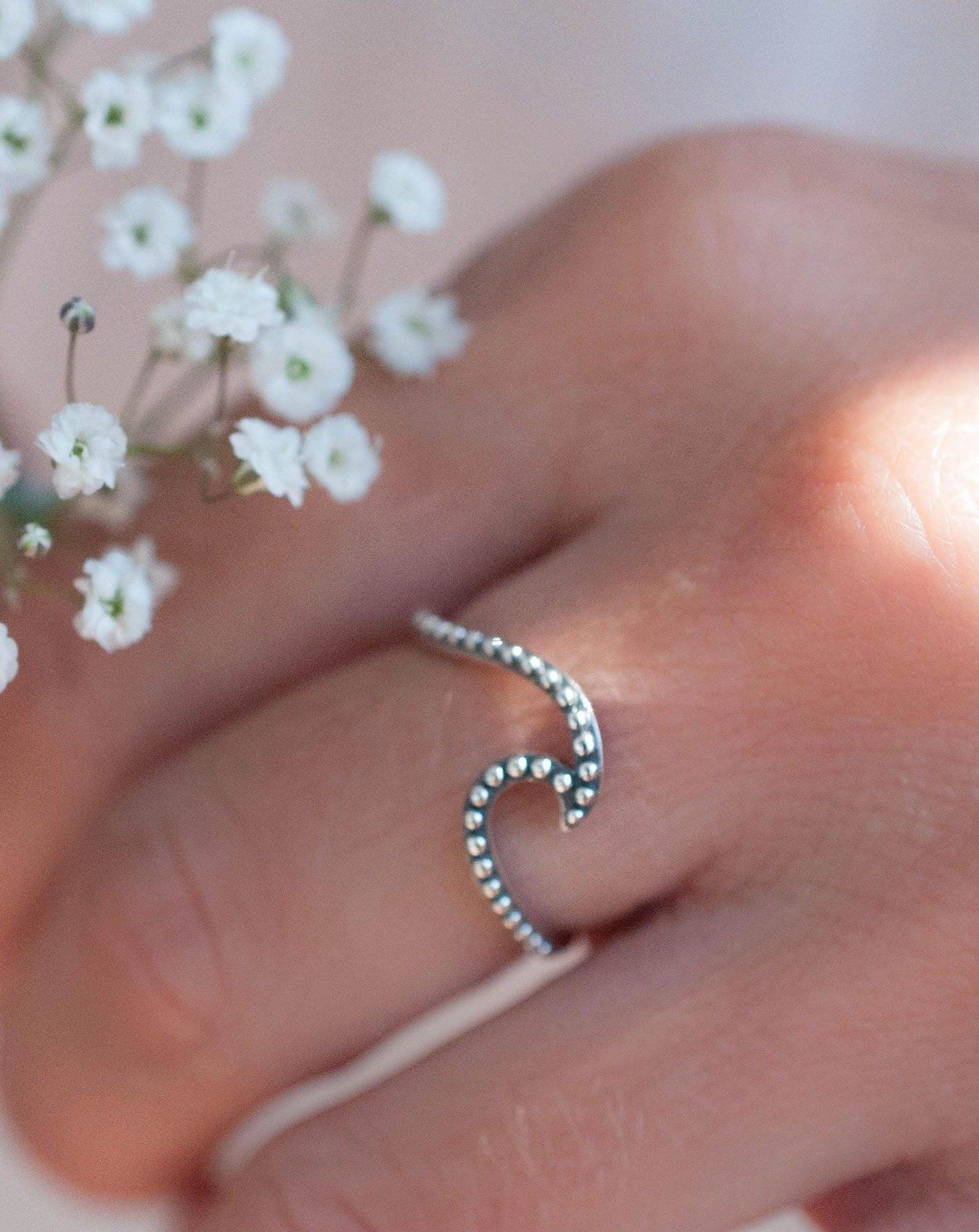 Copacabana Wave Ring ~Sterling Silver 925~ SMR005