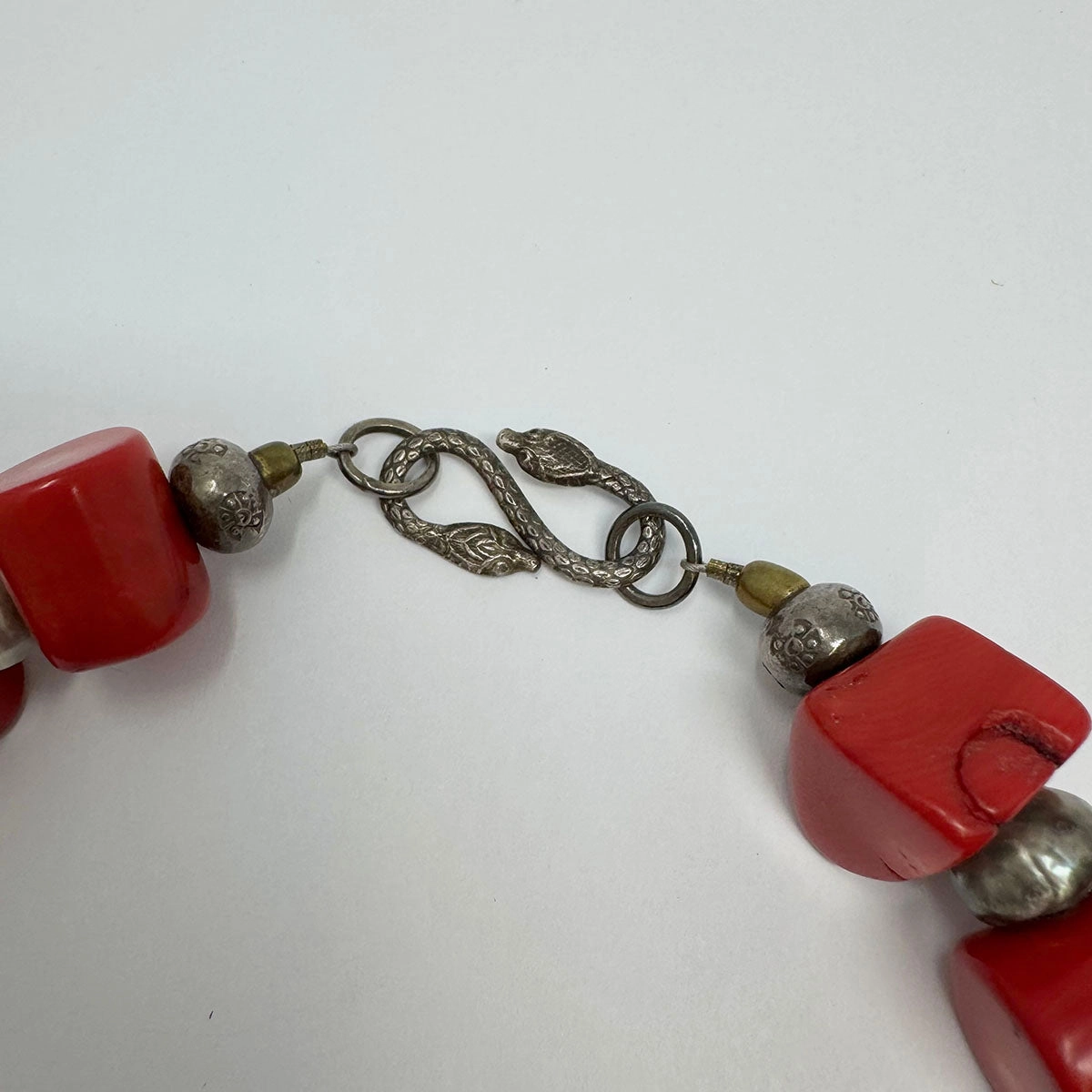 Coral and Baroque Pearl Choker Necklace
