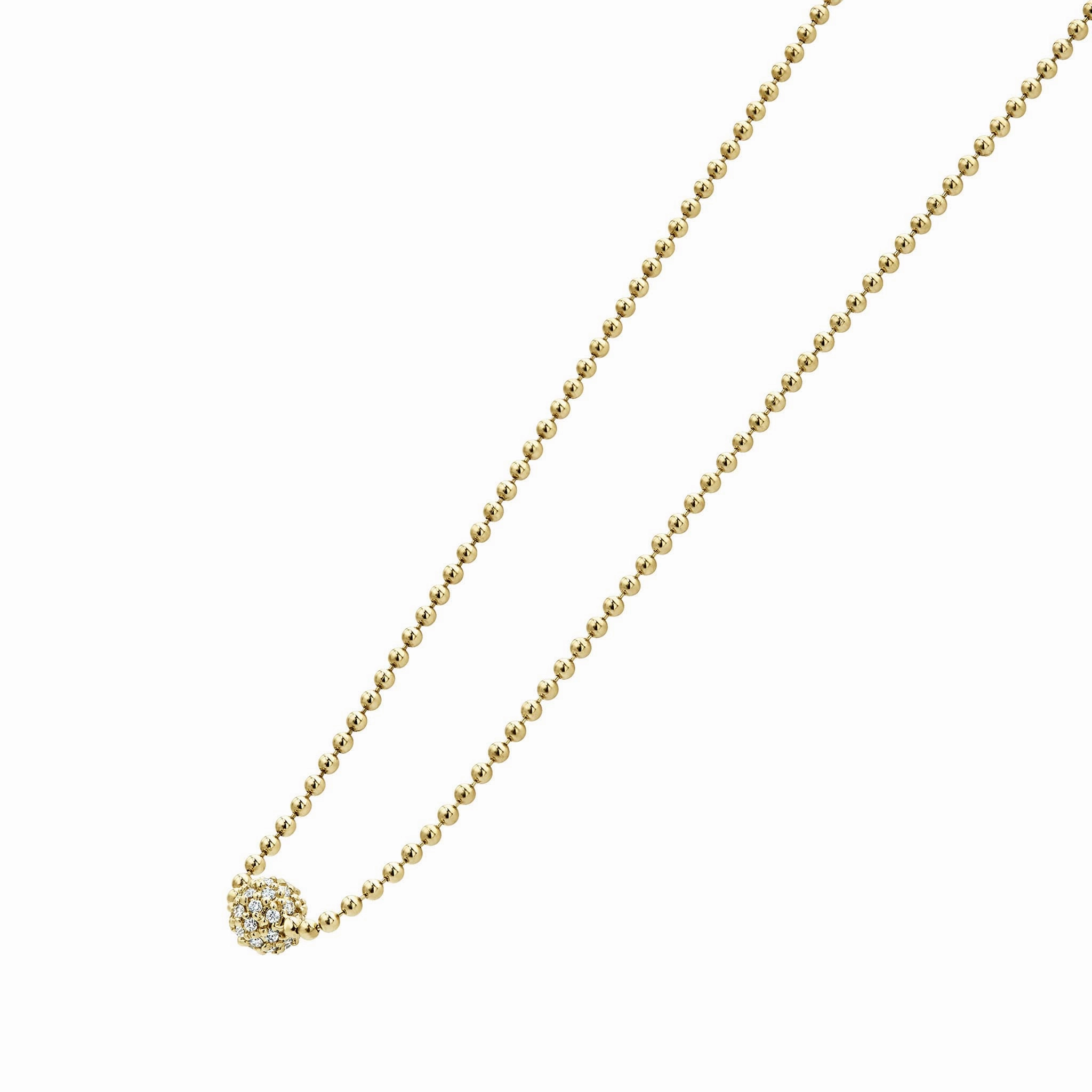 Covet Gold Diamond Sphere Necklace