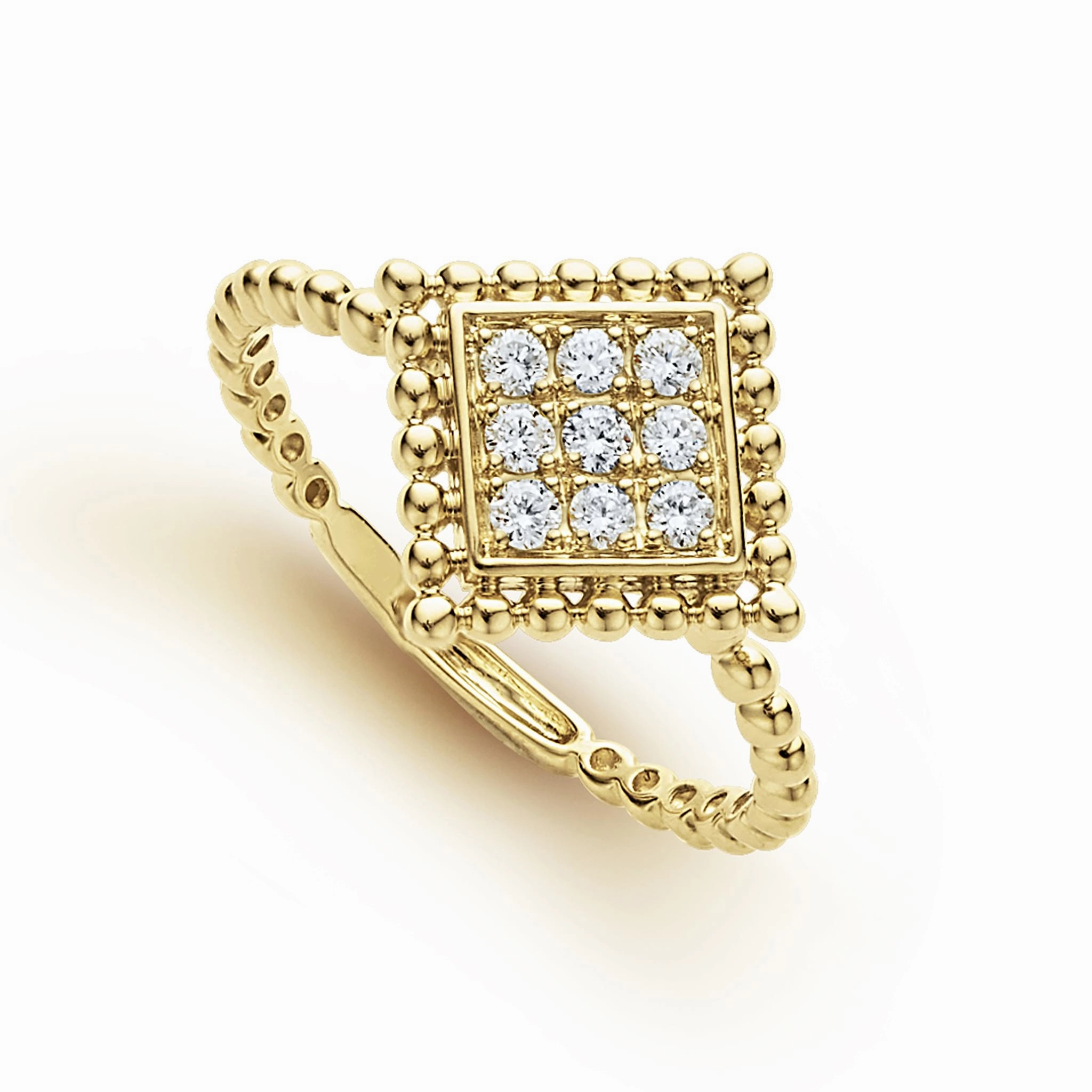 Covet Large 18K Gold Diamond Ring