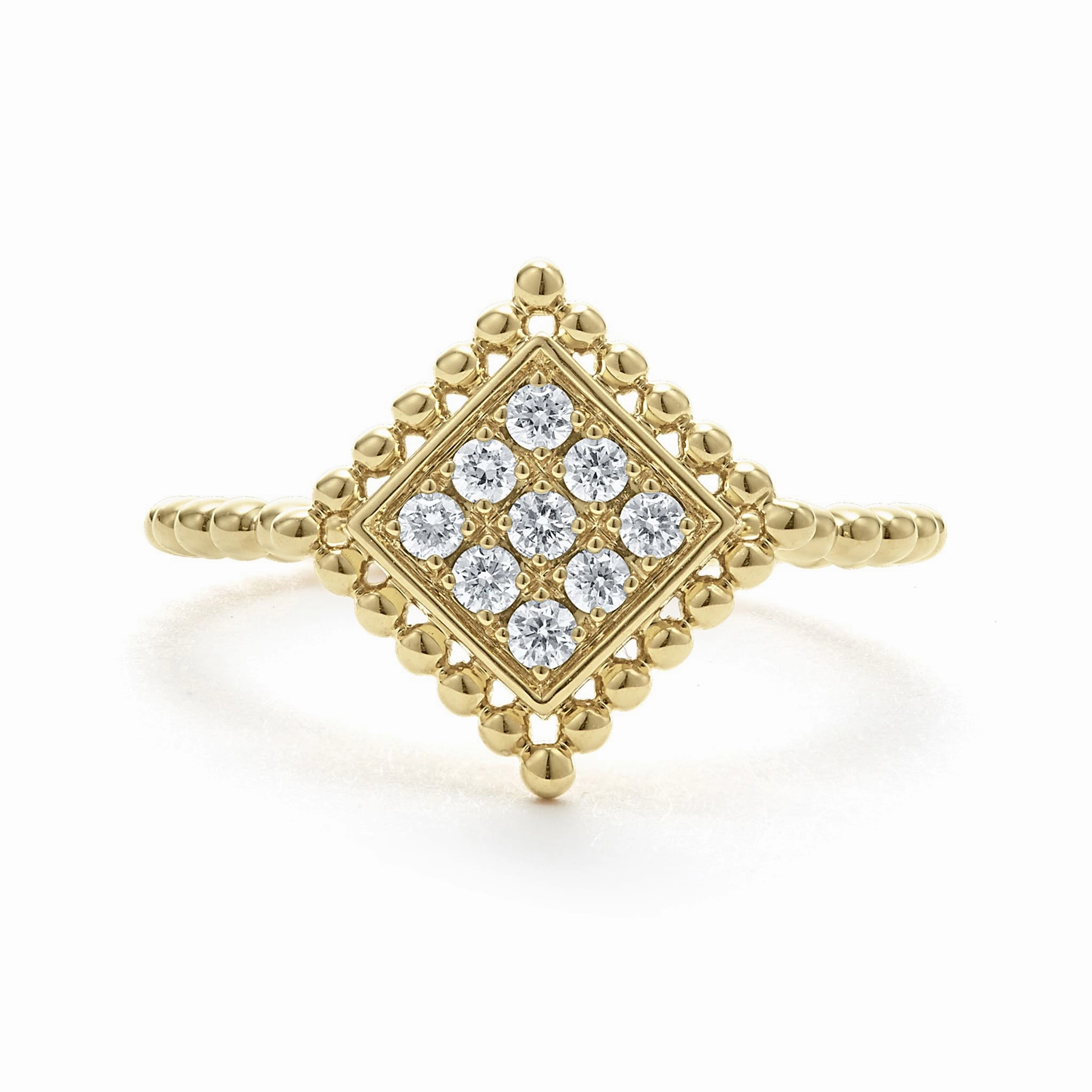 Covet Large 18K Gold Diamond Ring