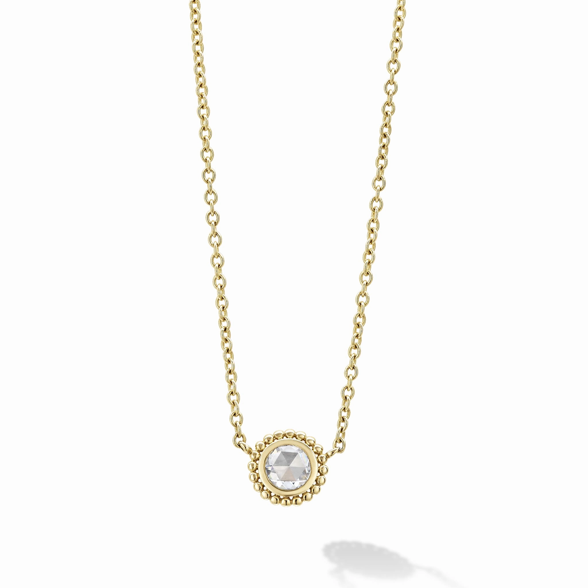 Covet Large Rose Cut Diamond Necklace