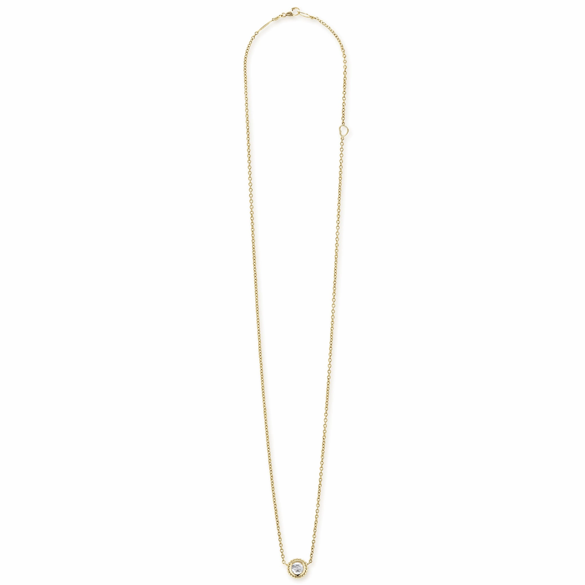 Covet Large Rose Cut Diamond Necklace