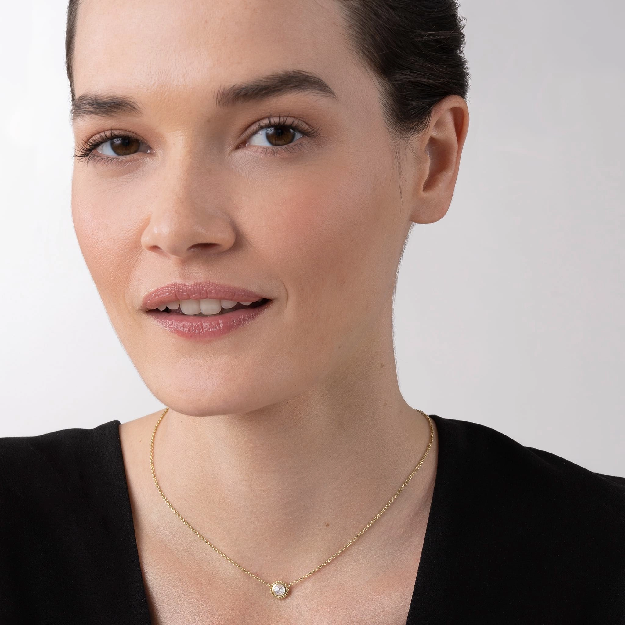 Covet Medium Rose Cut Diamond Necklace