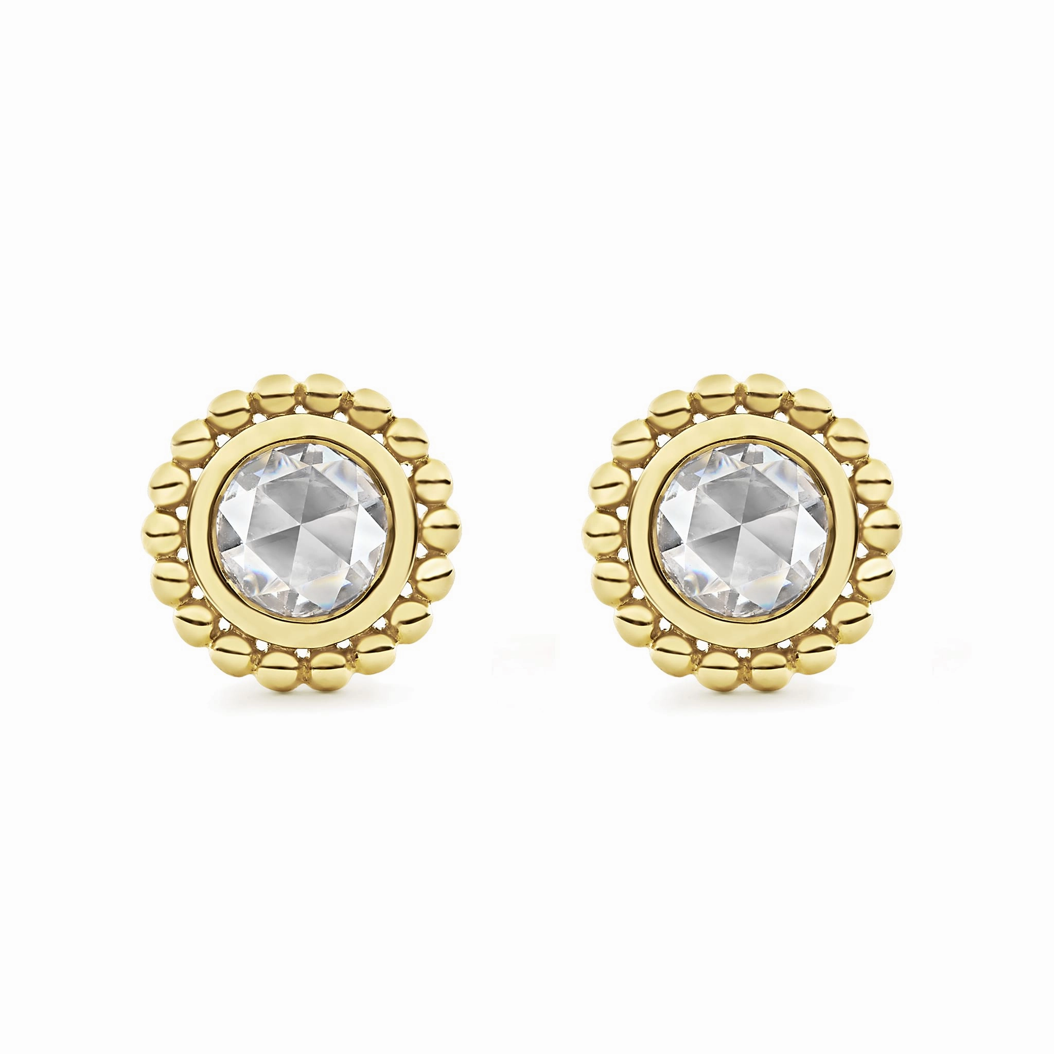 Covet Medium Rose Cut Diamond Stud Earrings