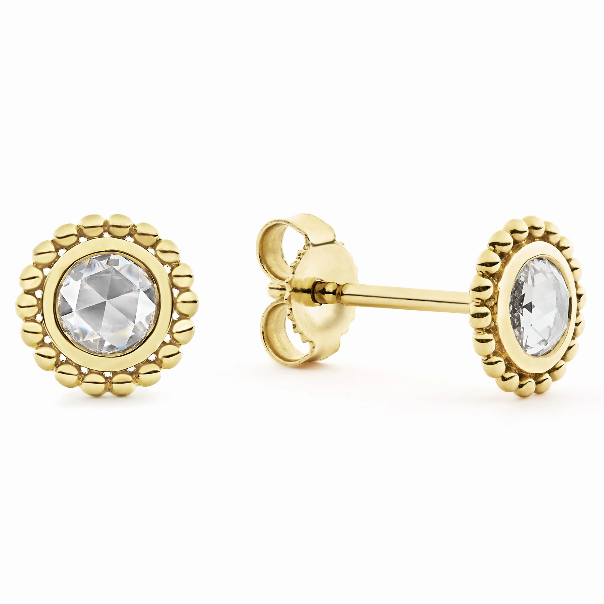 Covet Medium Rose Cut Diamond Stud Earrings