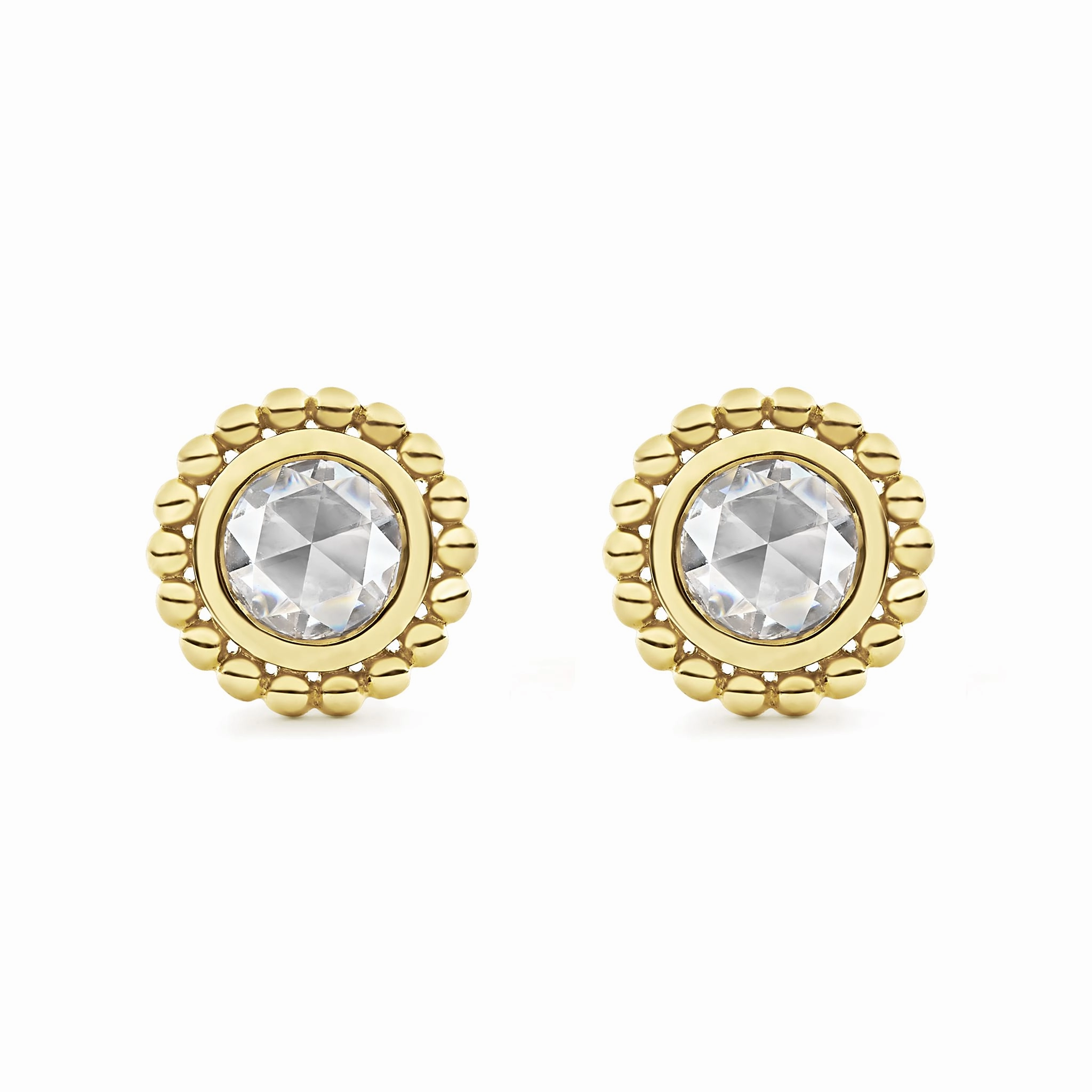 Covet Medium Rose Cut Diamond Stud Earrings
