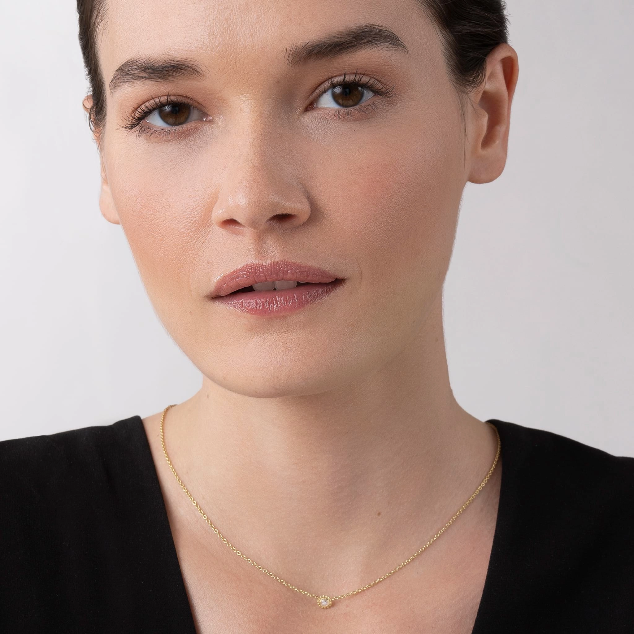 Covet Small Rose Cut Diamond Necklace