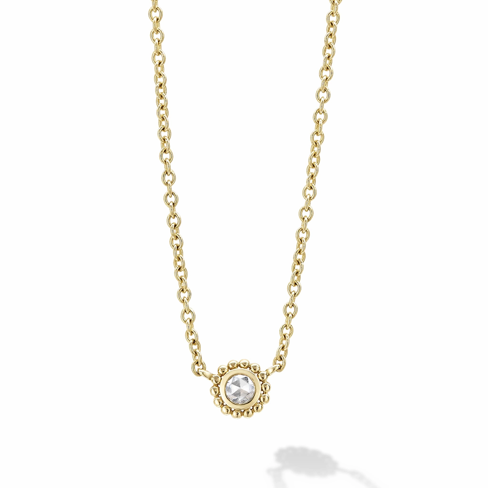Covet Small Rose Cut Diamond Necklace