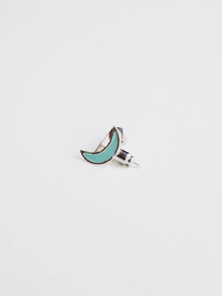 Crescent Studs - Turquoise