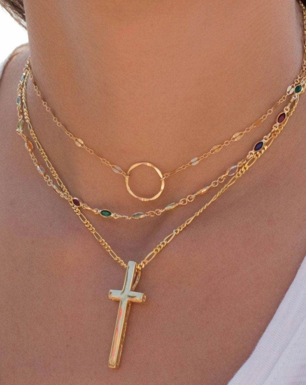 Cross Necklace ~ Gold Vermeil