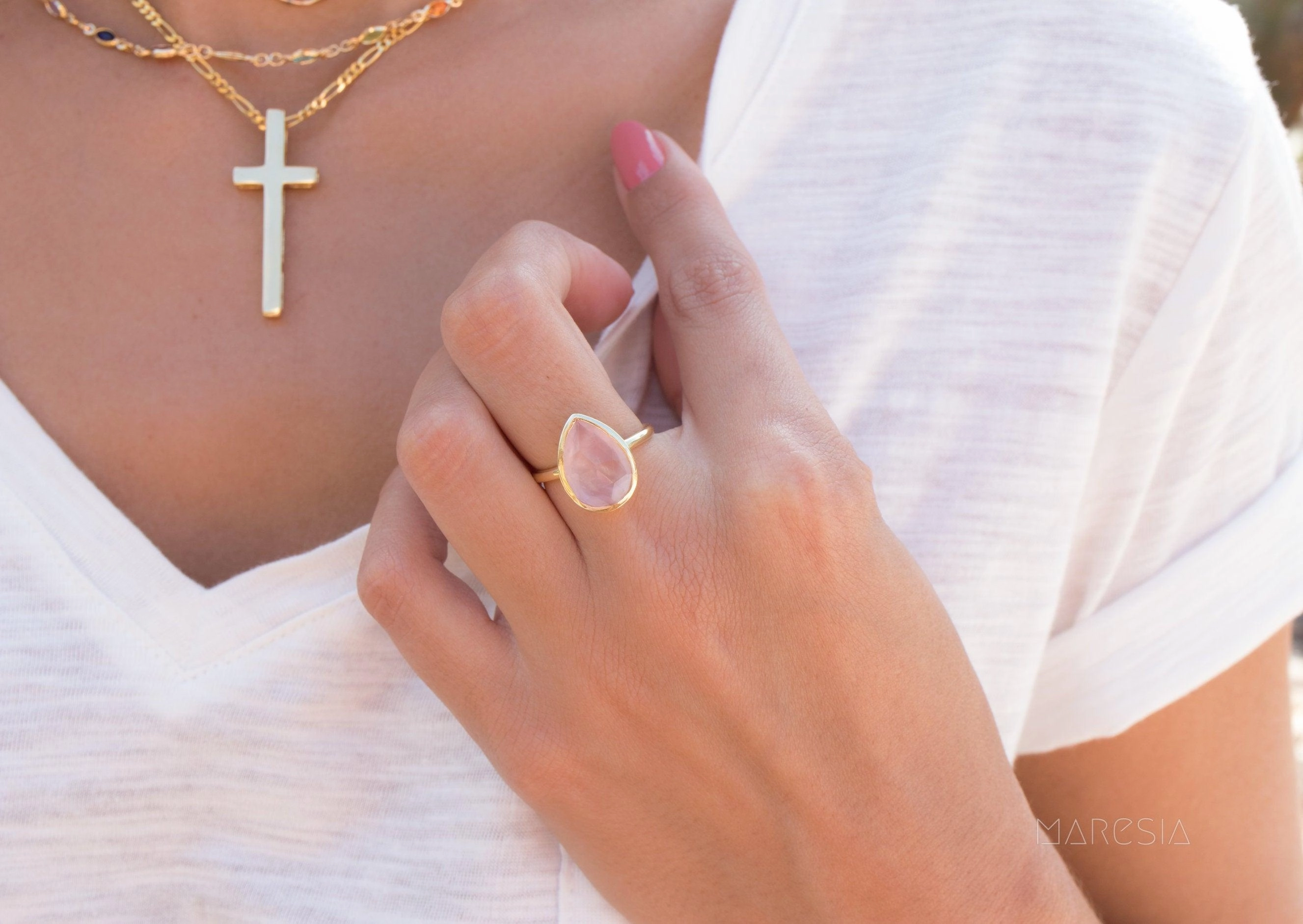 Cross Necklace ~ Gold Vermeil