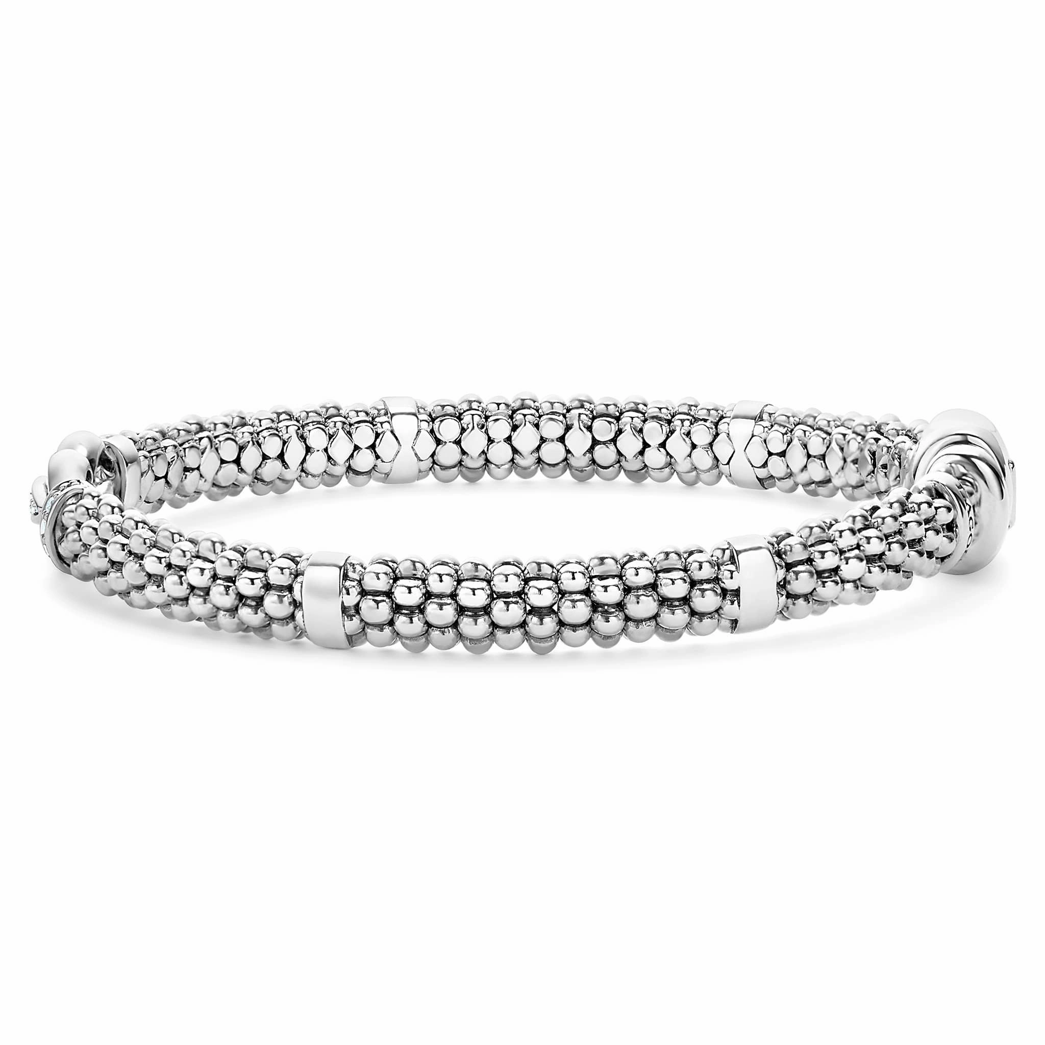 Derby Caviar Buckle Diamond Bracelet | 6mm