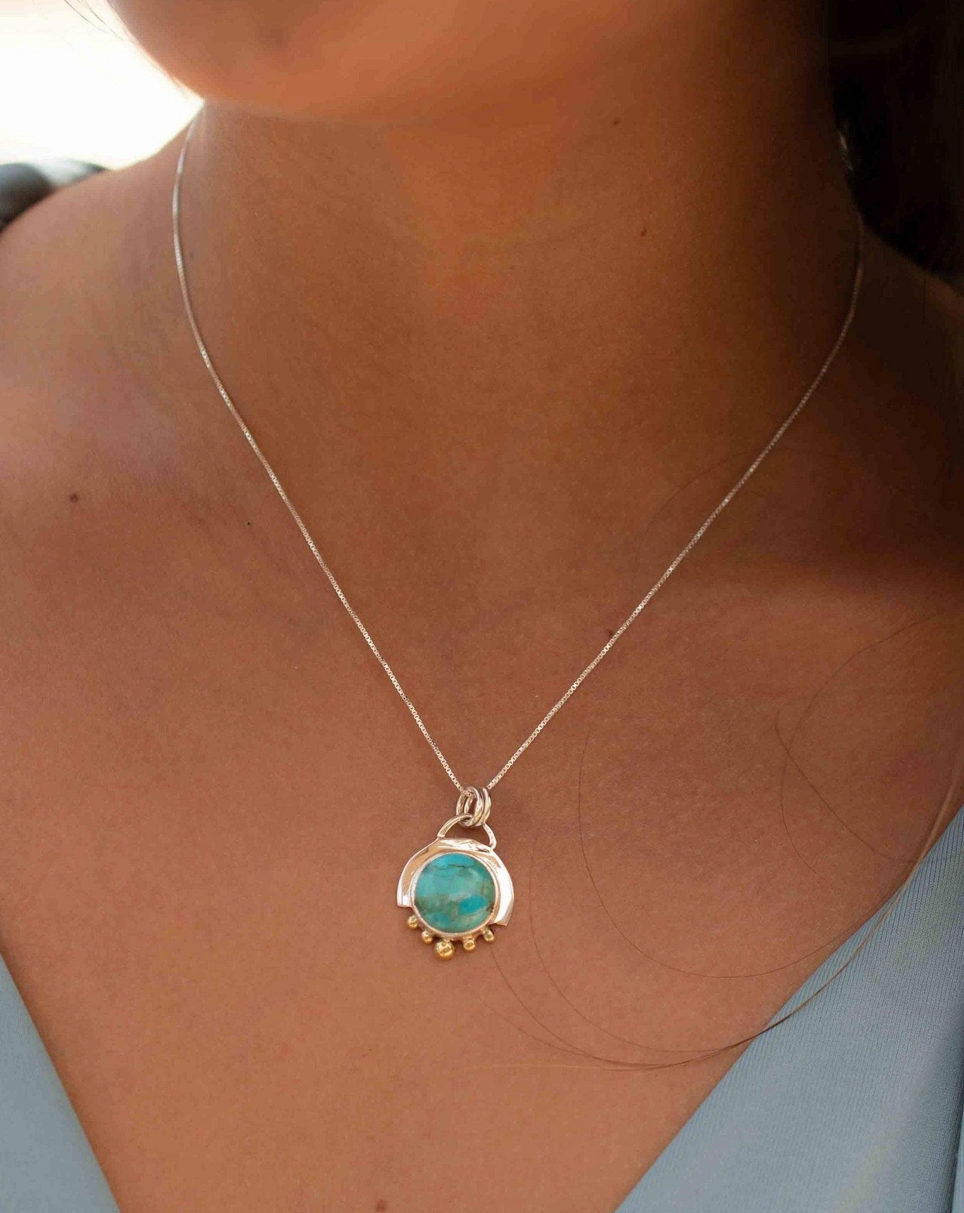 Destiny Pendant ~ Moonstone or Turquoise ~ MN086