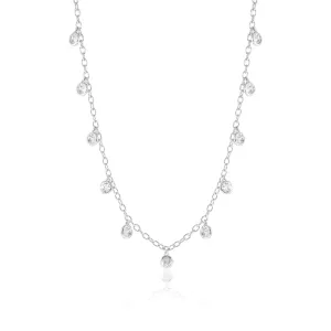 Dewdrops Necklace in White Topaz