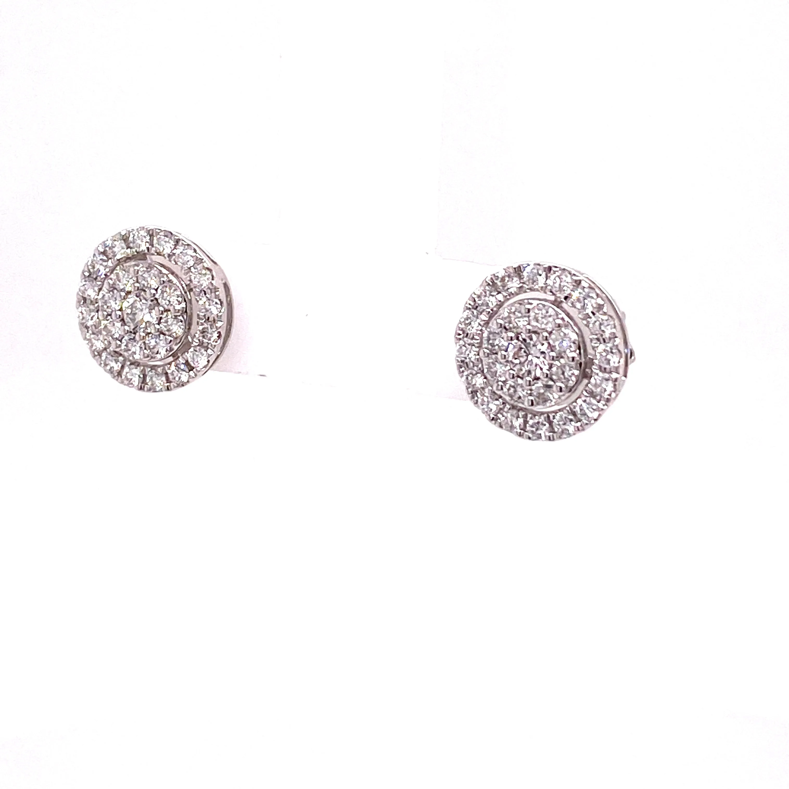 diamond cluster earrings