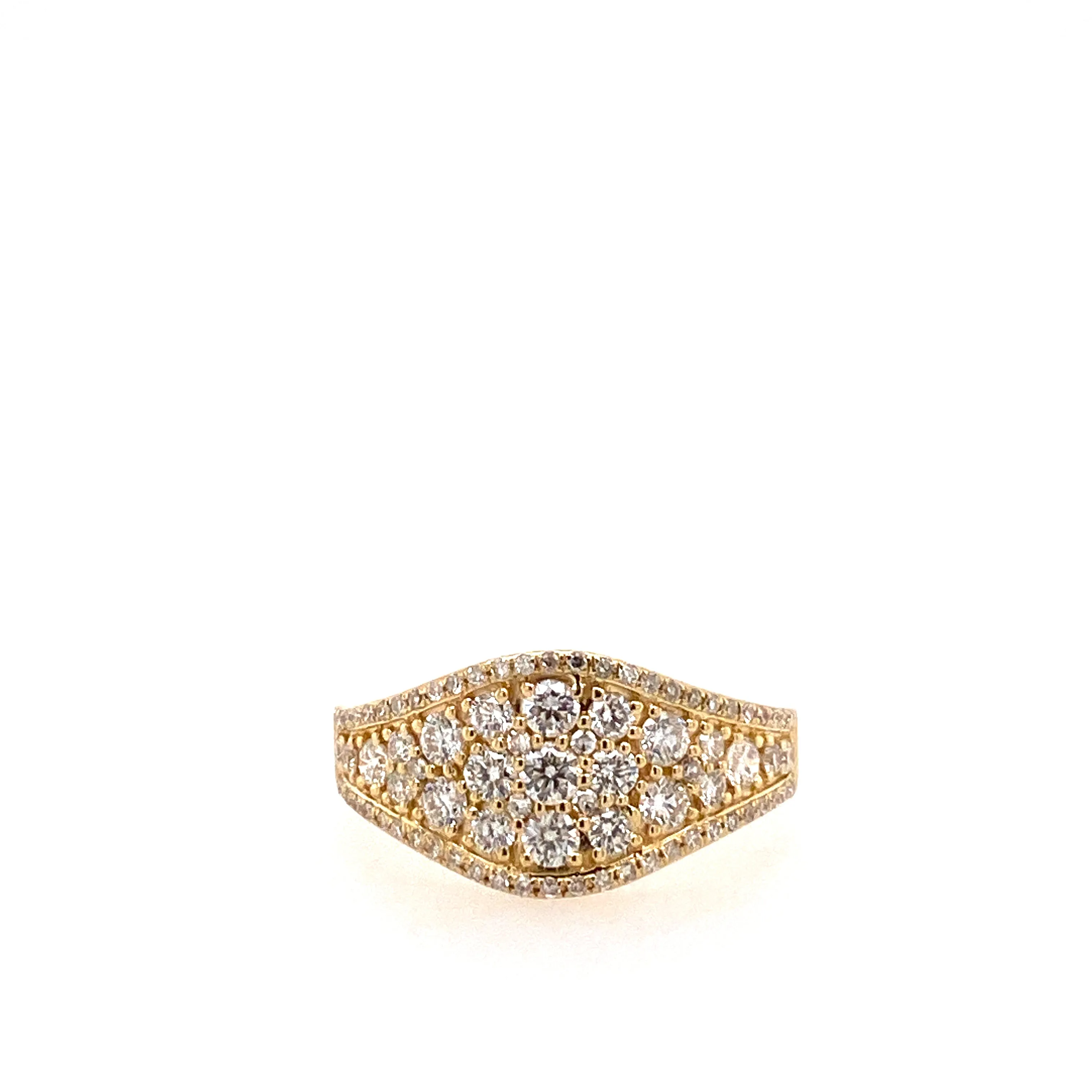 Diamond cluster ring