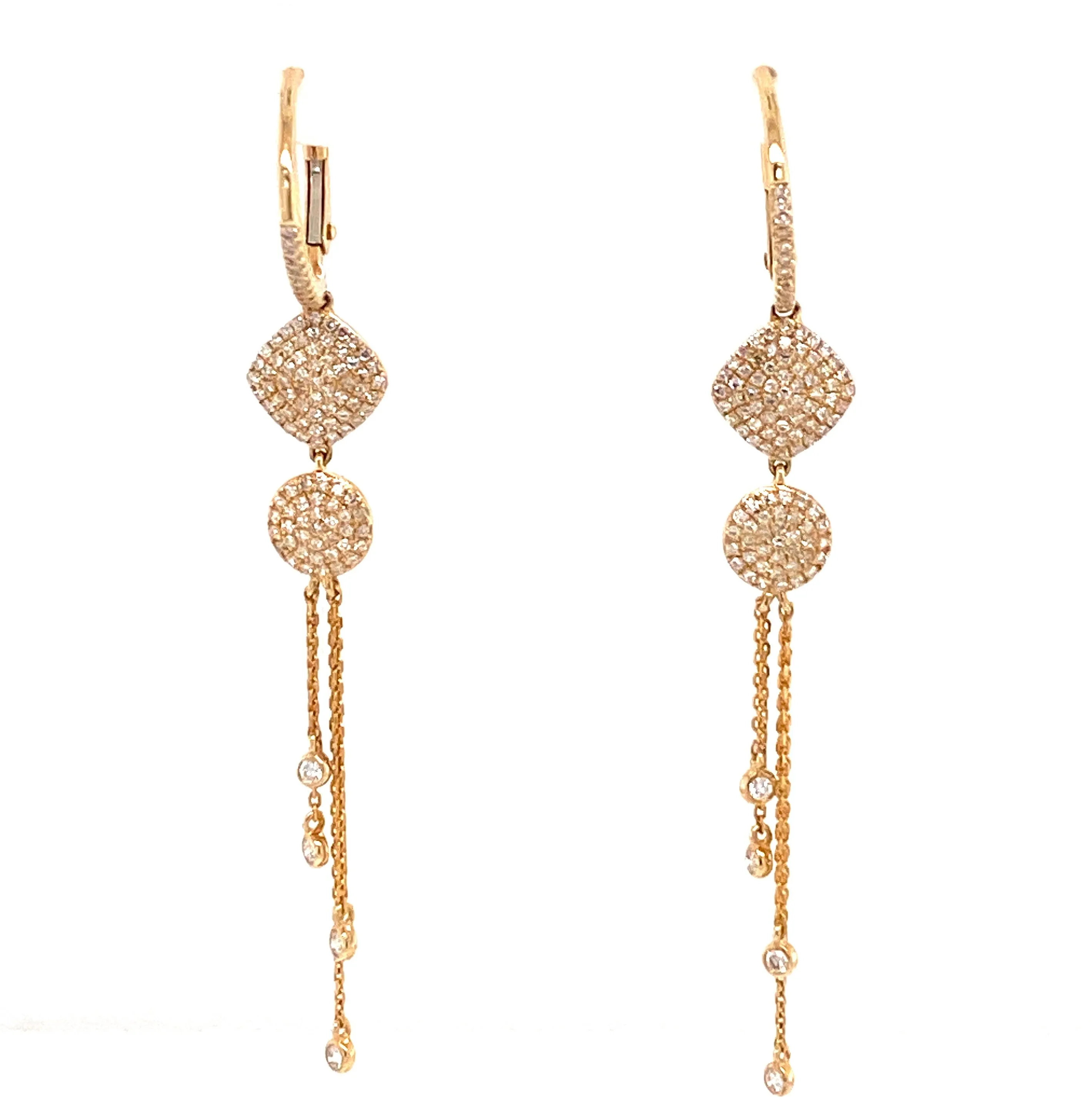 Diamond Dangle Earrings