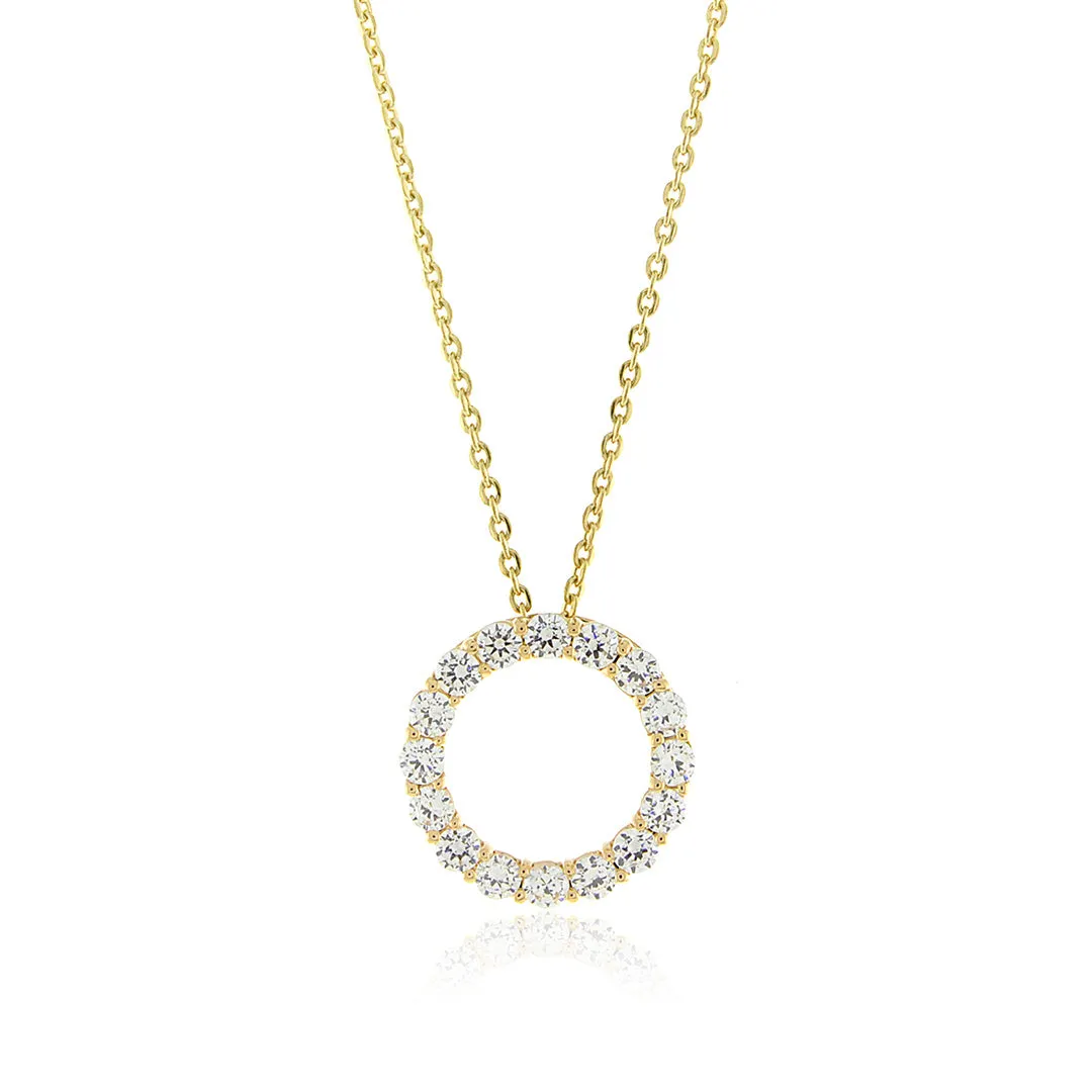 Diamond Eternity Pendant Necklace
