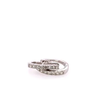 Diamond Hoop Earrings