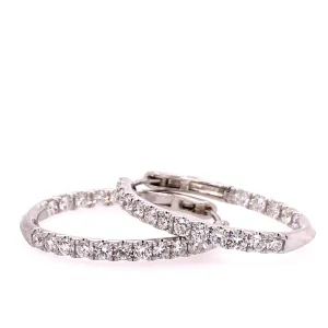 Diamond Hoop Earrings