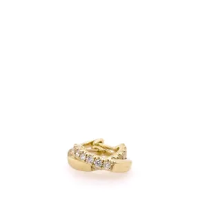 Diamond Huggie Earrings