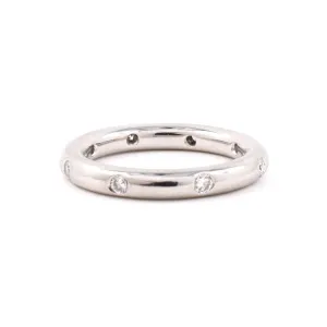 Diamond Rounded Platinum Eternity Ring