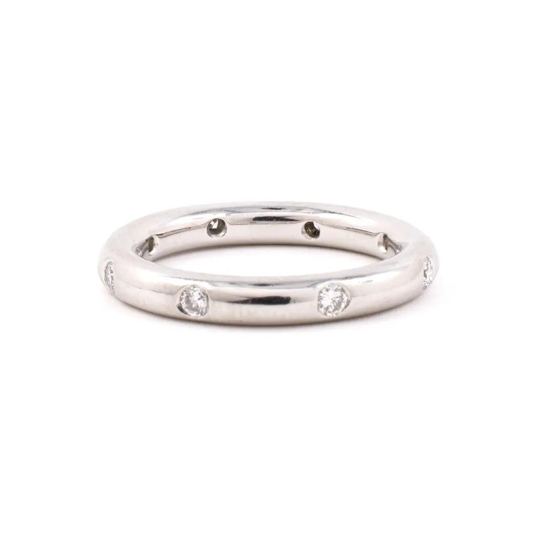 Diamond Rounded Platinum Eternity Ring