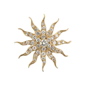 Diamond Sunburst Pin