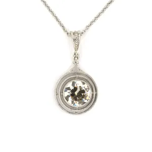 Diamond Tiered Merry Widow Pendant Necklace