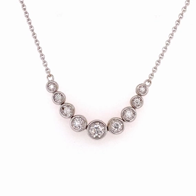 diamond bezel necklace