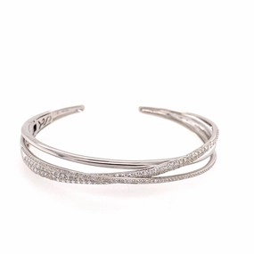 Diamond cuff bracelet