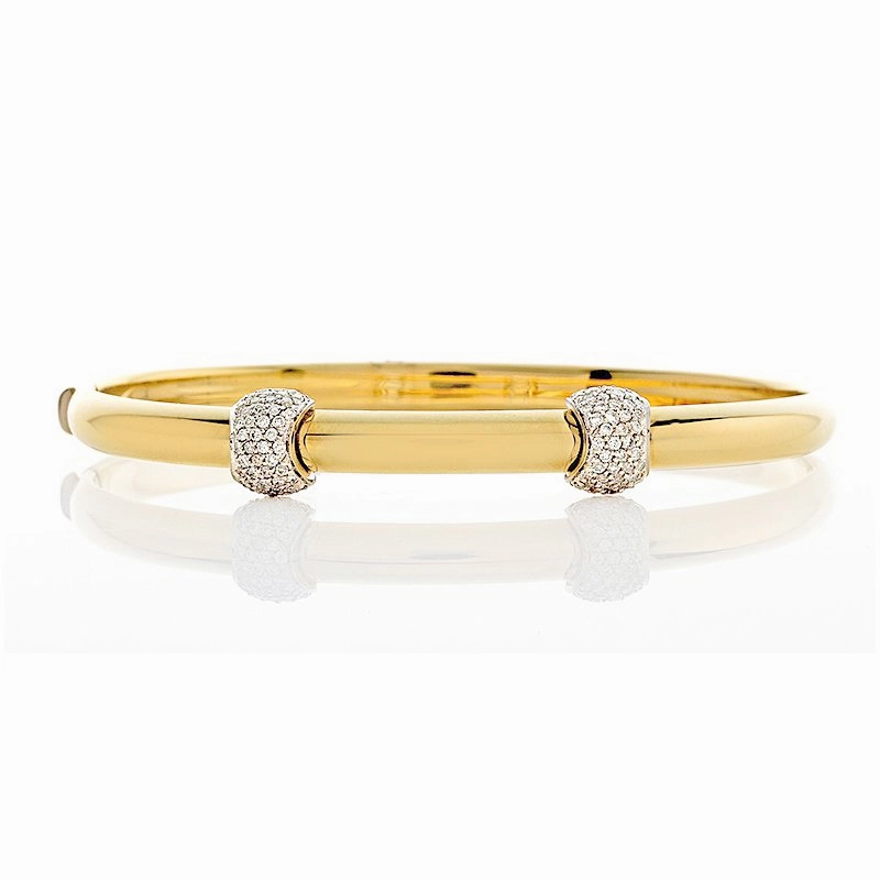 Diamond Duo Station Bangle