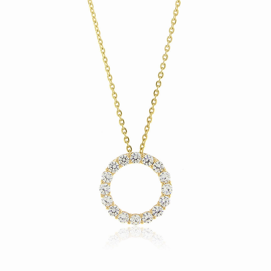 Diamond Eternity Pendant Necklace