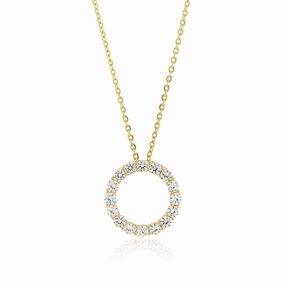 Diamond Eternity Pendant Necklace