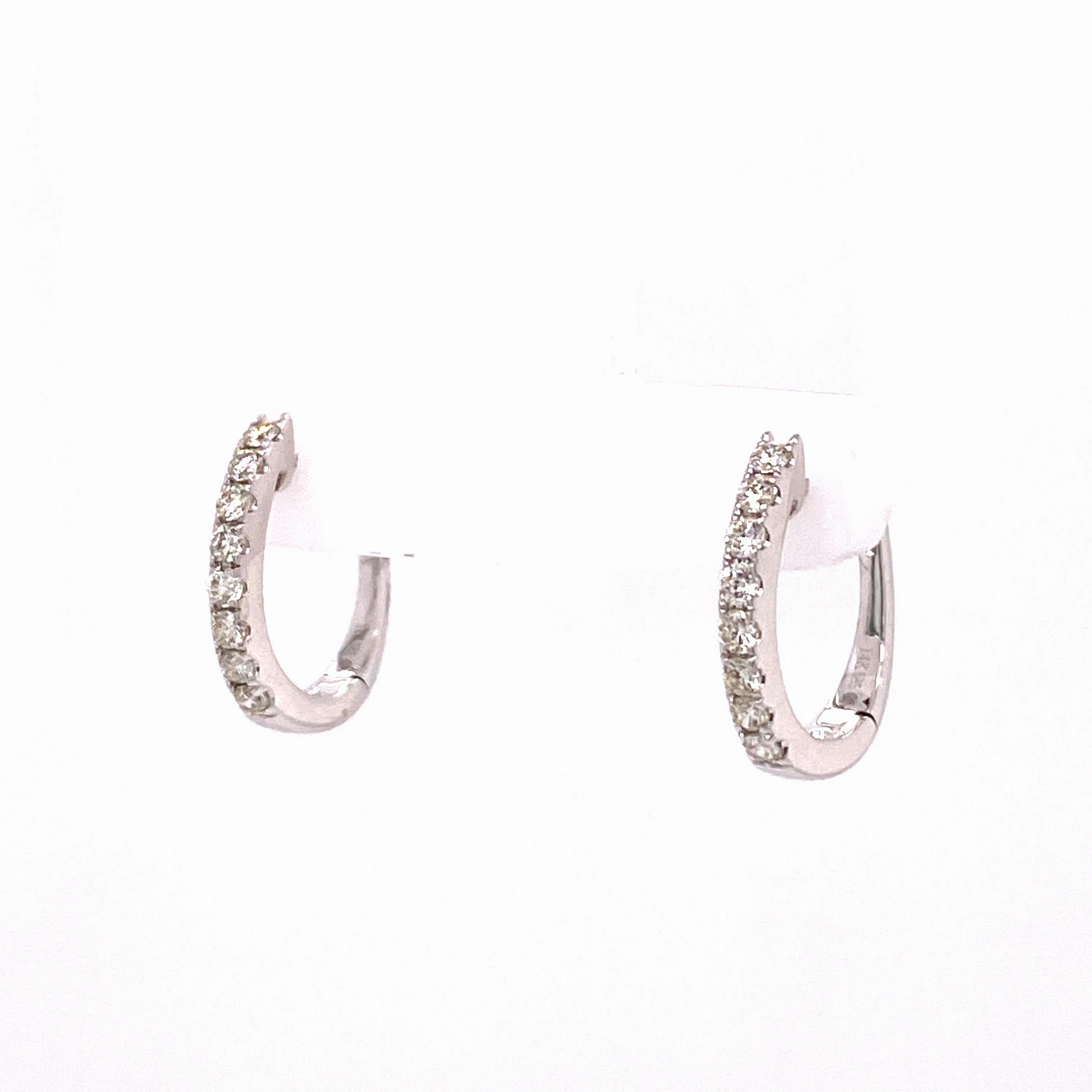 Diamond Hoop Earrings