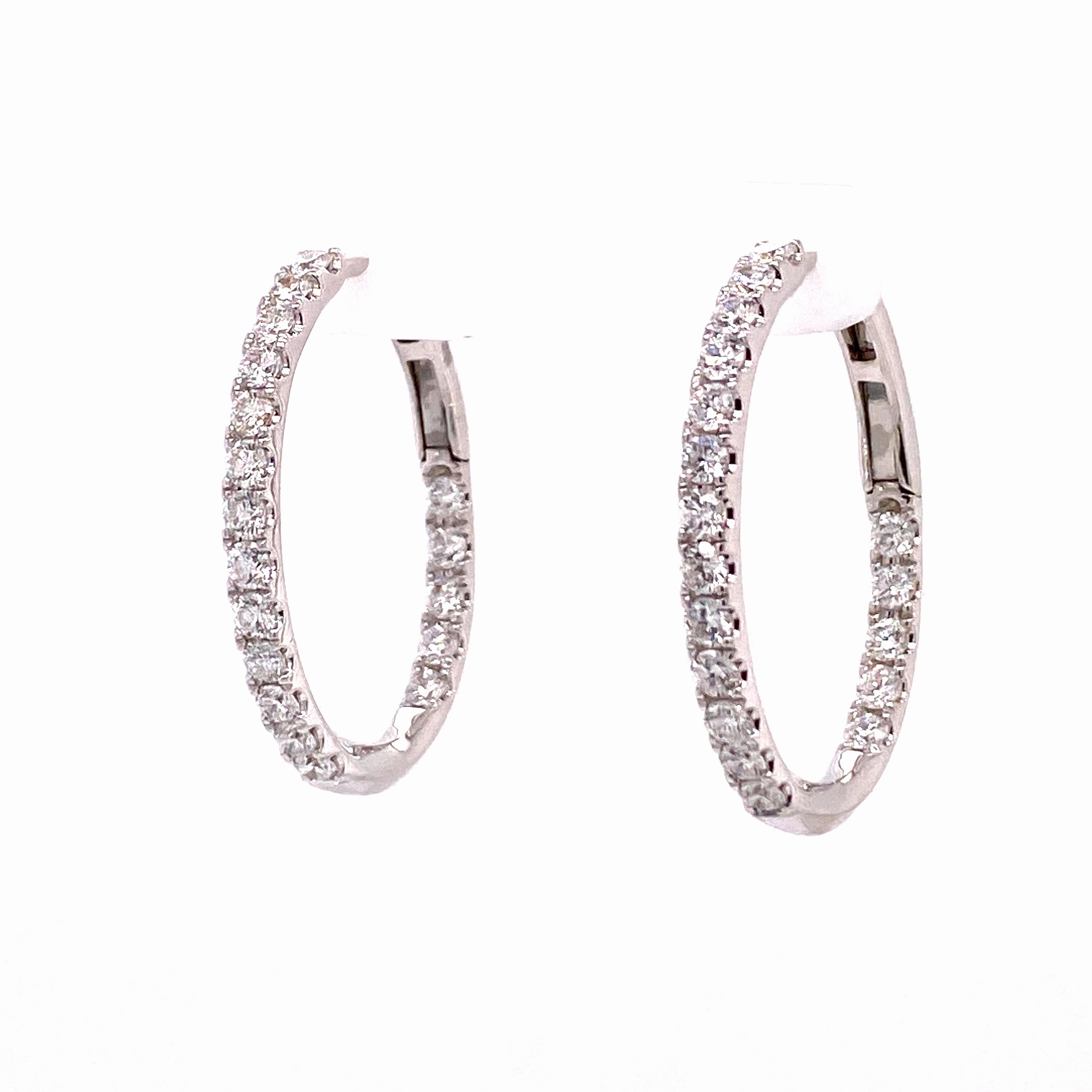 Diamond Hoop Earrings