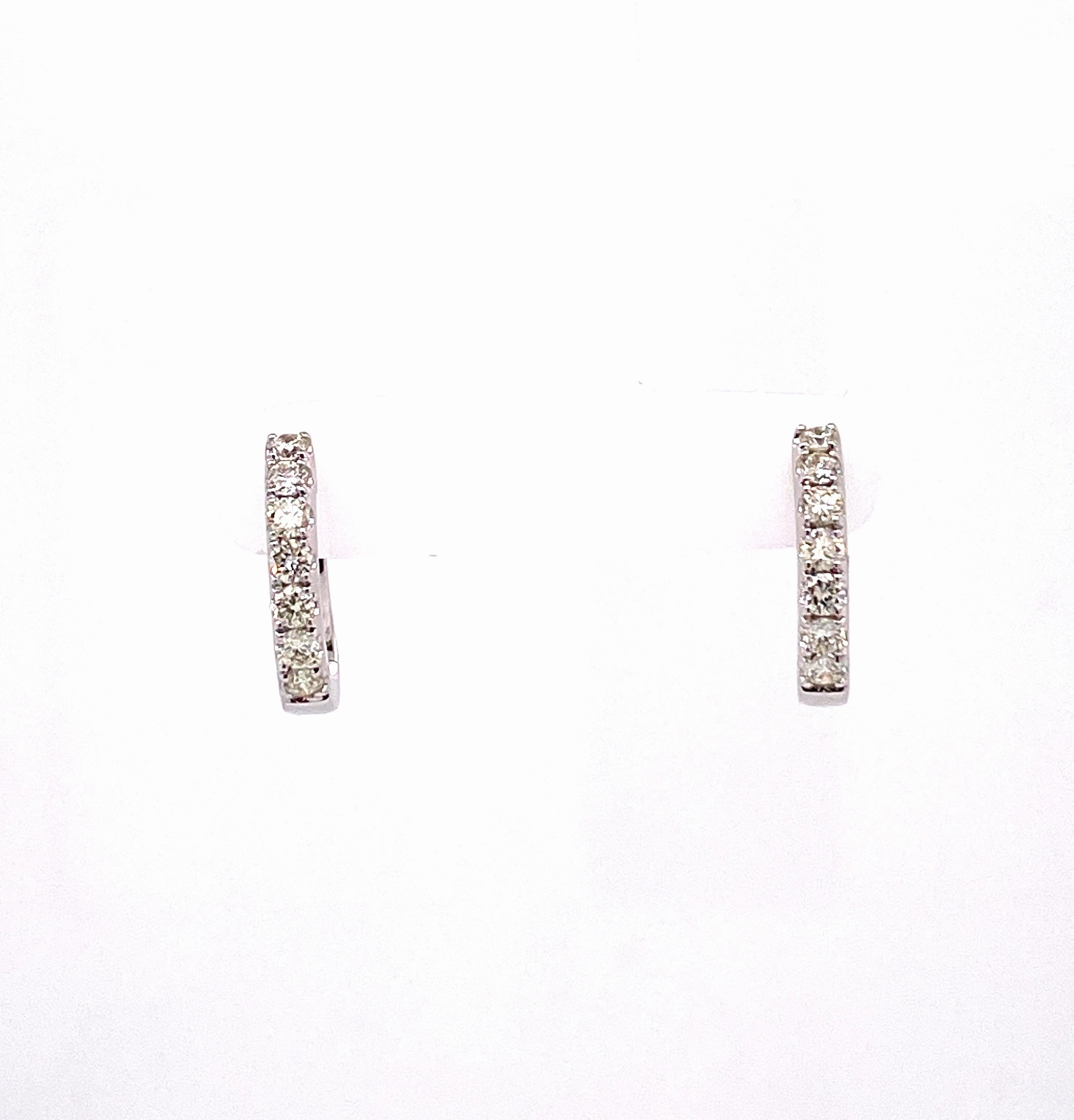 Diamond Hoop Earrings